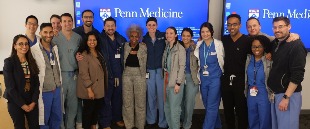 Penn Neurosurgery Residents with Janice Bynum